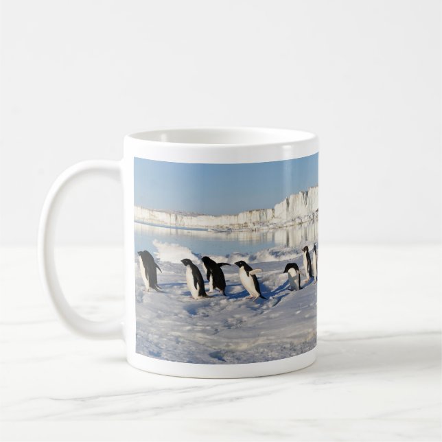 Penguins in the Snow Mug (Left)