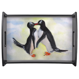 Penguins, Love Serving Tray