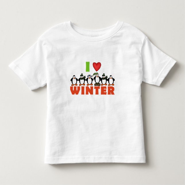 Penguins Love Winter Tshirts and Gifts (Front)