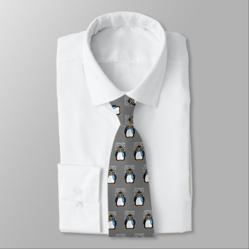 Penguins Make Me Happy Neck Tie