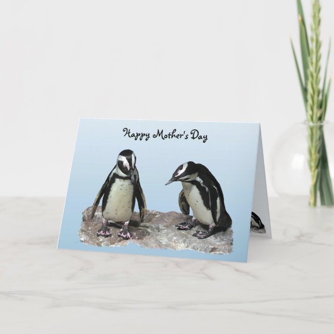 Penguins Mothers Day Card