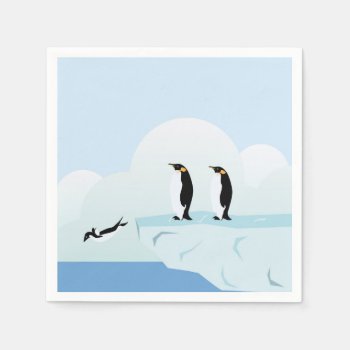 Penguins Napkins by MrHighSky at Zazzle