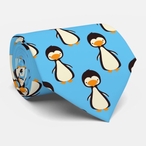 Penguins Neck Tie