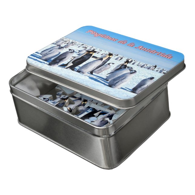 Penguins of Antarctica - Jigsaw Puzzle (Lid Open)