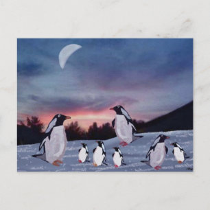 Penguins on Ice Postcards