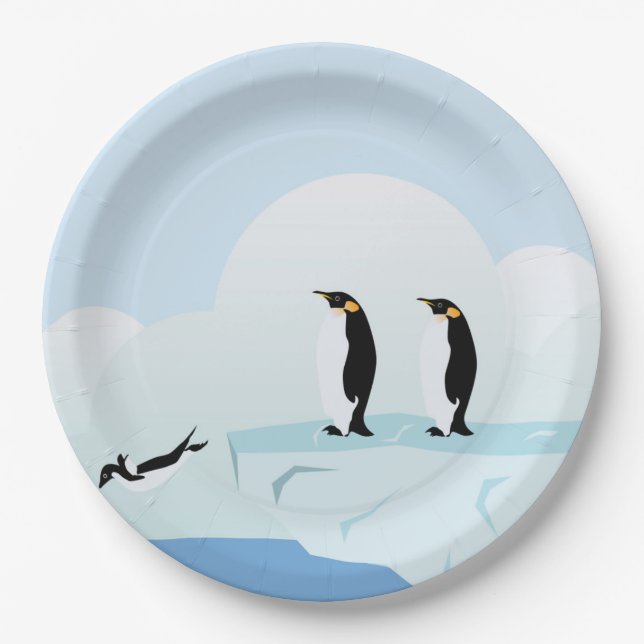 Penguins Paper Plates (Front)