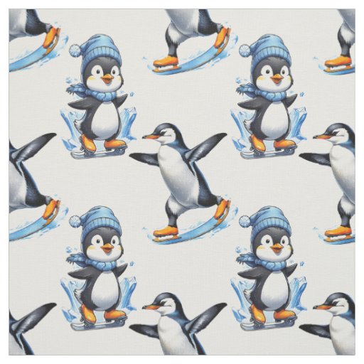 Penguins Pattern Design  Fabric
