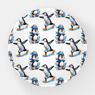 Penguins Pattern Design Paperweight