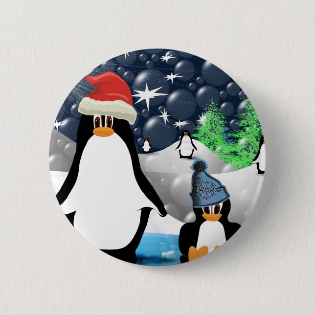 Penguins Pinback Button (Front)