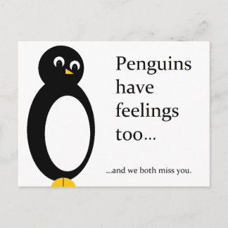 Penguins Postcard