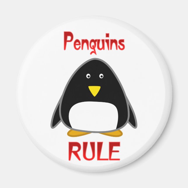 Penguins Rule Magnet (Front)