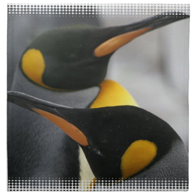 Penguins Set of Four Napkins (Front)
