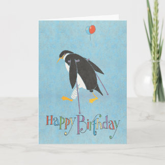 Penguins should not fly Birthday Card