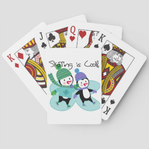 Penguins Skating is Cool Poker Cards