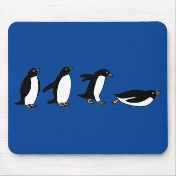 Penguins Sliding Mouse Pad by PugWiggles at Zazzle