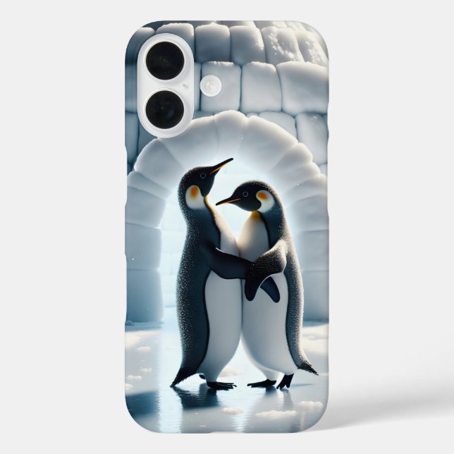 Penguins Slow Dancing By Igloo Case-Mate iPhone Case (Back)