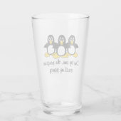 Penguins steal my sanity glass (Back)