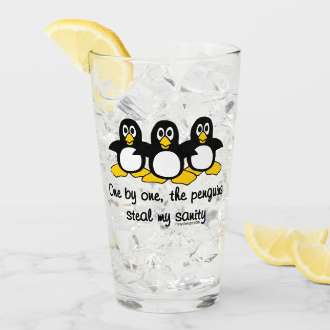 Penguins steal my sanity glass (Front Ice)