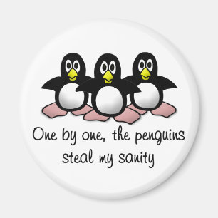 Penguins steal my sanity magnet
