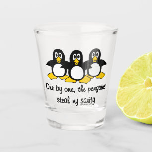 Penguins steal my sanity shot glass