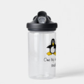 Penguins steal my sanity water bottle (Front)