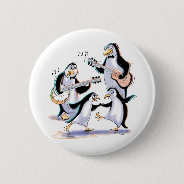 PeNgUiNs SwiNg Pinback Button (Front)