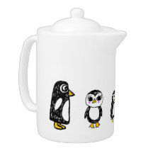 penguins teapot