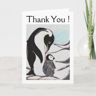 Penguins Thank You Greeting Card