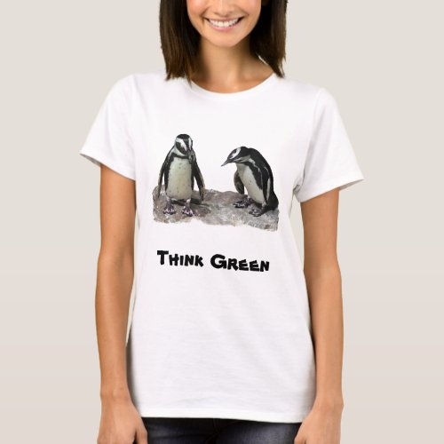 Penguins Think Green Earth Day Shirt