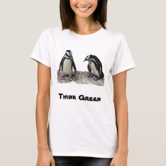Penguins Think Green Earth Day Shirt