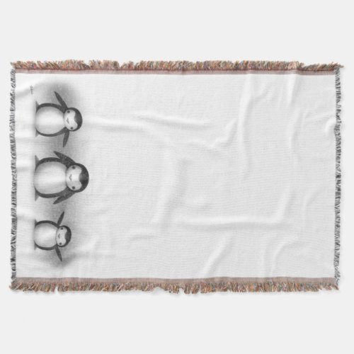 Penguins Throw Blanket