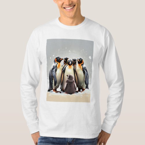 Penguins Unite Stay Cozy with Our Huddle_ T_Shirt