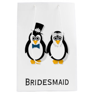 Penguins Wedding Gift Bag (Customizable)