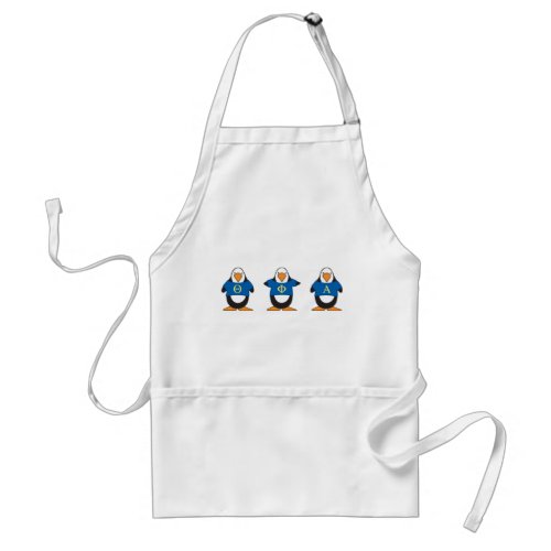 Penguins with Shirts Adult Apron