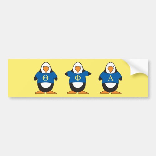 Penguins with Shirts Bumper Sticker