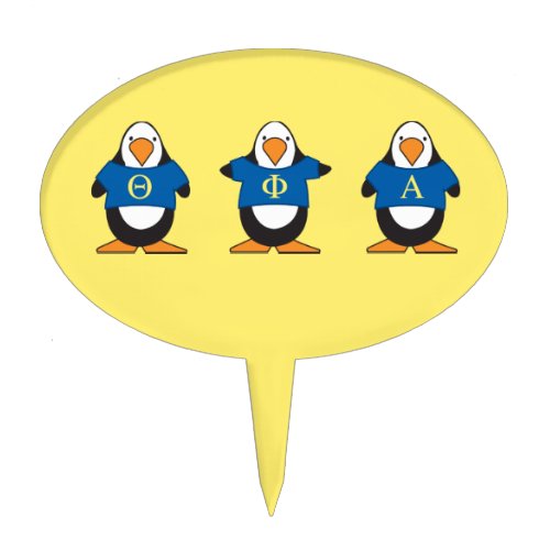 Penguins with Shirts Cake Topper