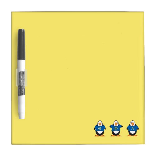 Penguins with Shirts Dry_Erase Board