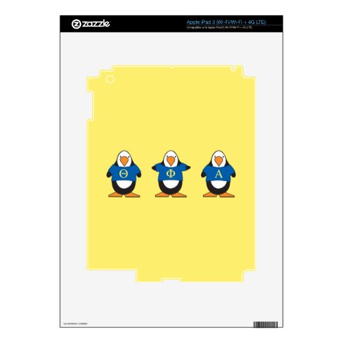 Penguins with Shirts iPad 3 Skin