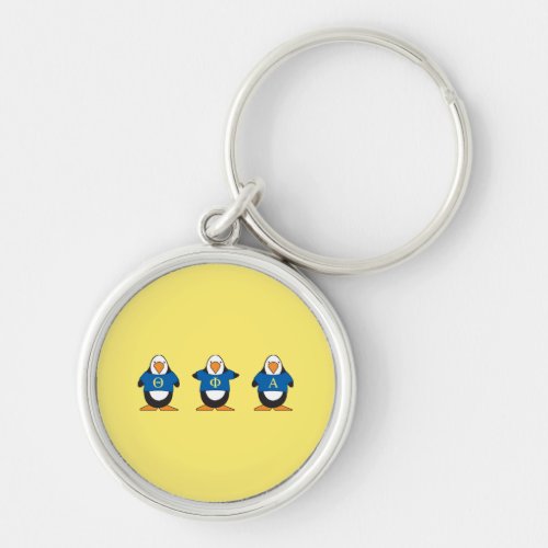 Penguins with Shirts Keychain