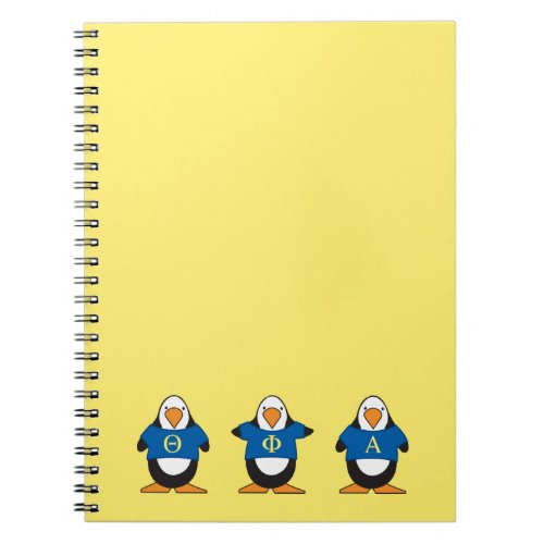 Penguins with Shirts Notebook