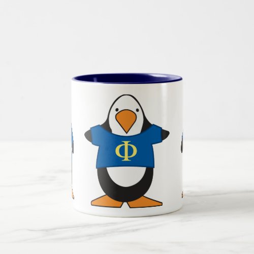 Penguins with Shirts Two_Tone Coffee Mug