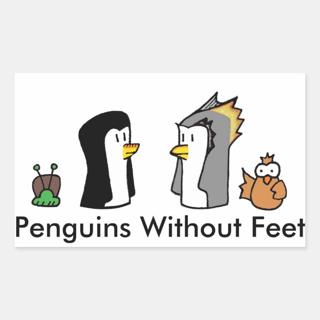 Penguins Without Feet Sticker (Front)