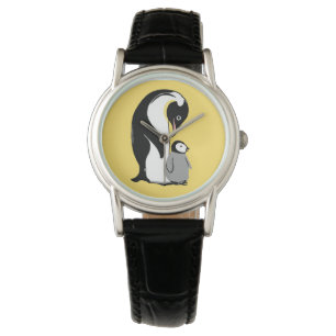 Penguins Yellow and Black Wristwatch