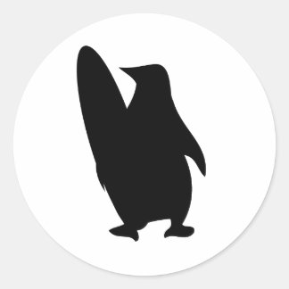 penguintastic surf sticker