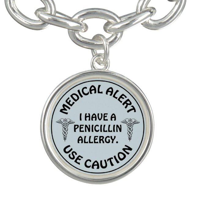 PENICILLIN ALLERGY BRACELET (Design)