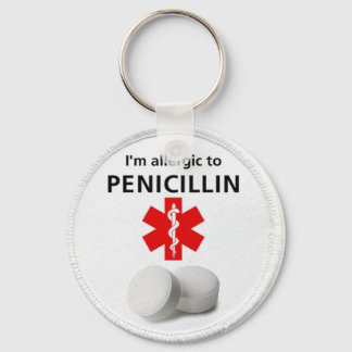 Penicillin allergy keychain