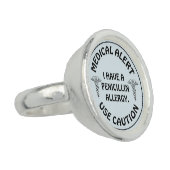 PENICILLIN ALLERGY RING (Side)