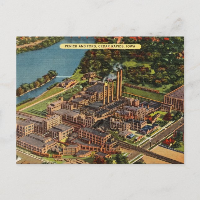 Penick and Ford, Cedar Rapids, Iowa Postcard (Front)