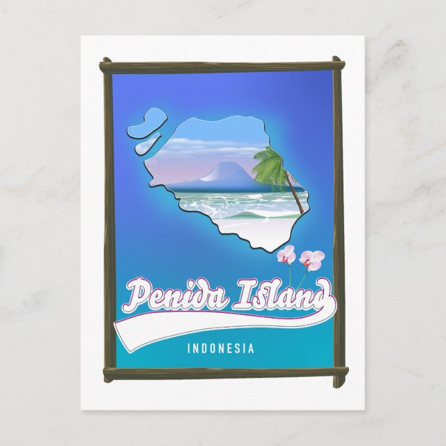 Penida Island Indonesia Holiday Postcard (Front)