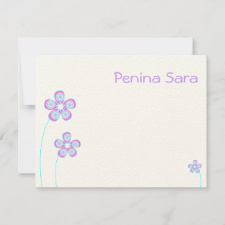 Penina Cream Bat Mitzvah Invitation Thank You